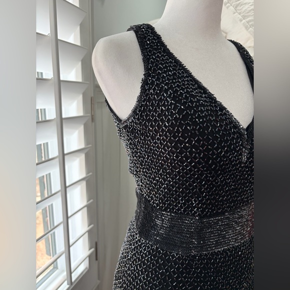 Mac Duggal Embellished Gown in Gunmetal - Picture 6 of 12